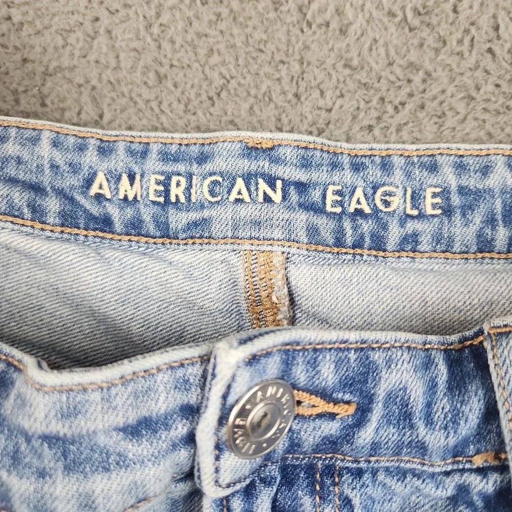 AE American Eagle 90's Bootcut Jeans Womens 14 Blue Denim High Rise Cotton 32x29 - Picture 8 of 11